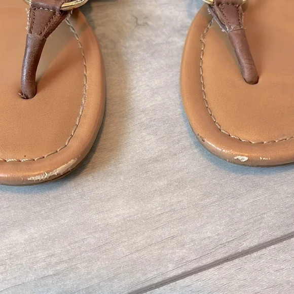 MARC FISHER Leather Flat Sandal, Size 7 - Picture 5 of 7